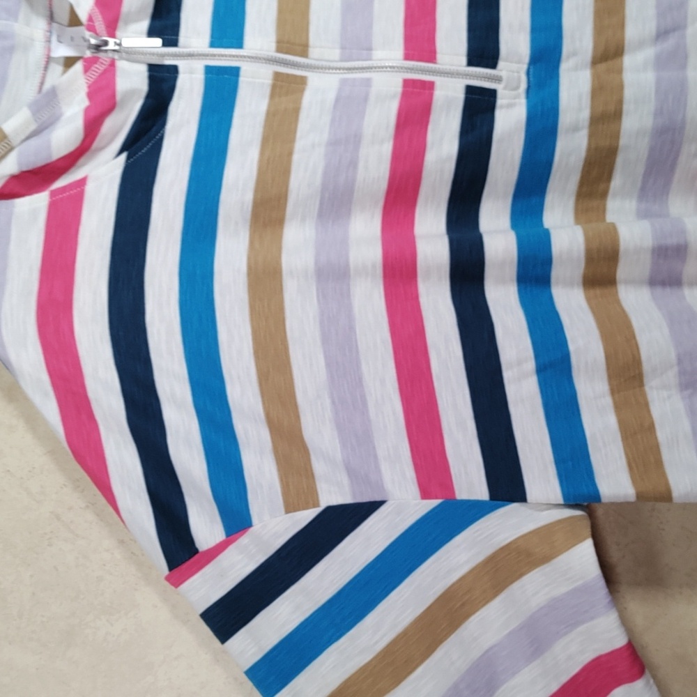 *E156 LIVI Lane Bryant multi-color striped L/S hoodie 22/24 NWOT CLEARANCE - Picture 6 of 10